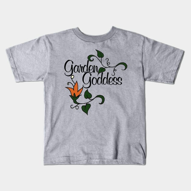 Garden goddess Kids T-Shirt by bubbsnugg
